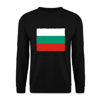 Bulgaria flag Bulgarian flag Golden Sands - Unisex Sweatshirt - black - Front - Alina (178cm) & Michal (187cm)