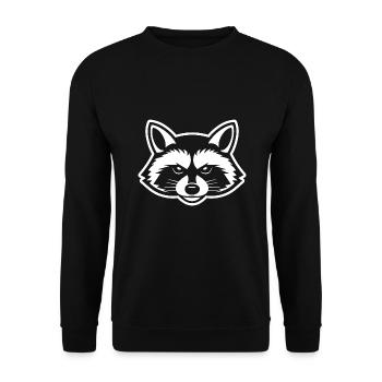 Raton laveur - Sweat-shirt Unisexe - noir - Devant - Alina (178cm) & Michal (187cm)