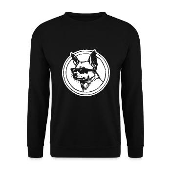 Chihuahua - Unisex Sweatshirt - black - Front - Alina (178cm) & Michal (187cm)