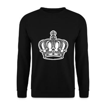Krone - Unisex Pullover - Schwarz - Vorne - Alina (178cm) & Michal (187cm)