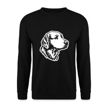 Golden Retriever Dog Dogs - Unisex Sweatshirt - black - Front - Alina (178cm) & Michal (187cm)