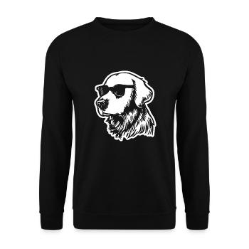 Golden Retriever Dog Dogs - Unisex Sweatshirt - black - Front - Alina (178cm) & Michal (187cm)