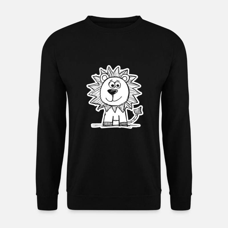 Lion Lion Head - Unisex Sweatshirt - black