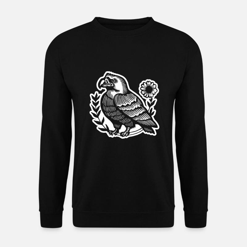 Aigle Tête d’aigle - Sweat-shirt Unisexe - noir