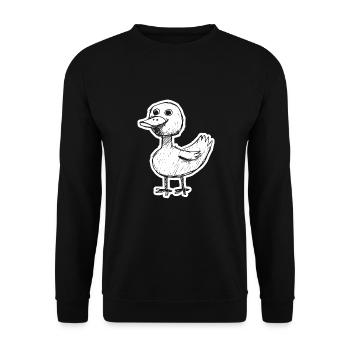 Canards - Sweat-shirt Unisexe - noir - Devant - Alina (178cm) & Michal (187cm)