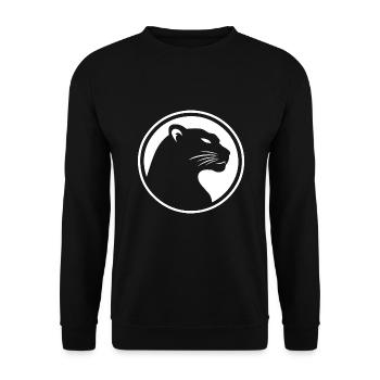 Panther - Unisex Pullover - Schwarz - Vorne - Alina (178cm) & Michal (187cm)