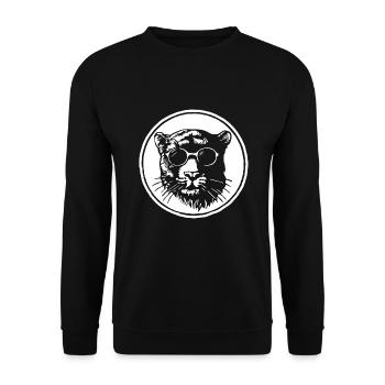 Panther - Unisex Pullover - Schwarz - Vorne - Alina (178cm) & Michal (187cm)