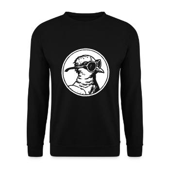 pigeon carrier pigeon pigeon fancier gifts - Unisex Sweatshirt - black - Front - Alina (178cm) & Michal (187cm)