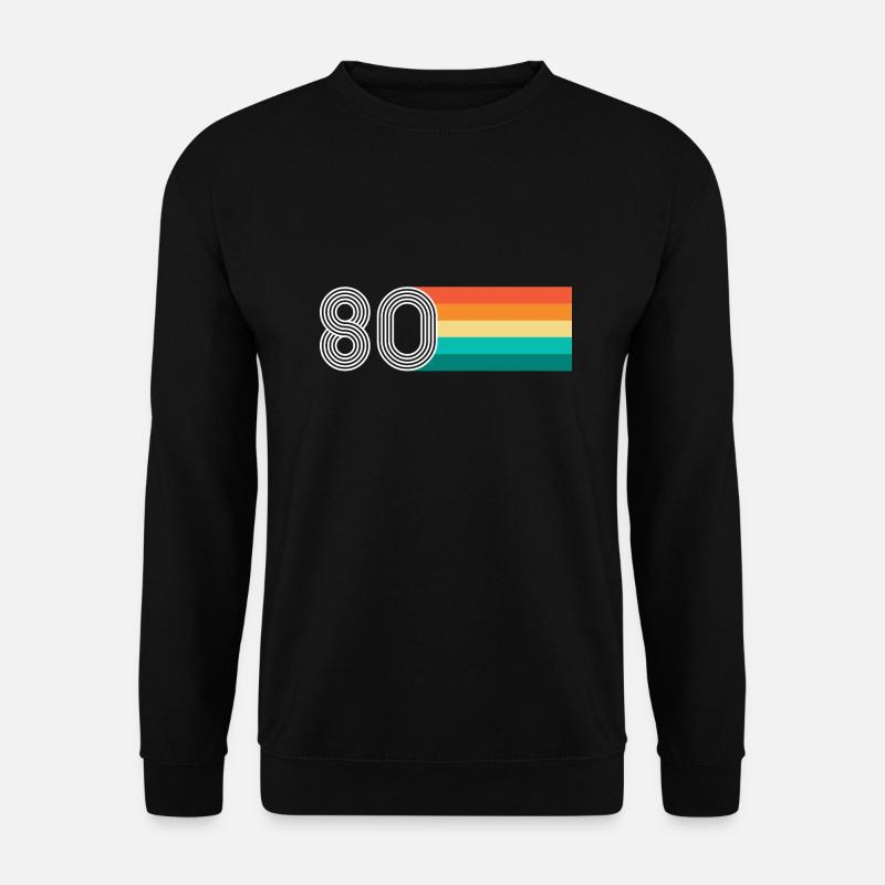 Geburtstag 80 - Vintage RETRO - Unisex Pullover - Schwarz