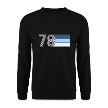 Anniversaire 1978 Vintage 78 RETRO - Sweat-shirt Unisexe - noir - Devant - Alina (178cm) & Michal (187cm)