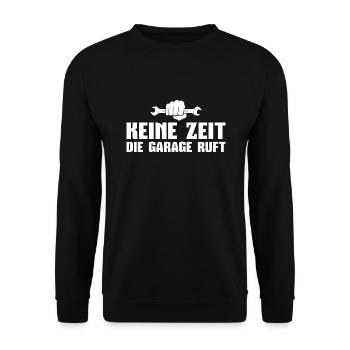 Schrauber Kfz Mechaniker Autoschrauber Tuner - Unisex Pullover - Schwarz - Vorne - Alina (178cm) & Michal (187cm)