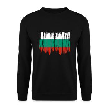 Bulgaria Flag Bulgarian Flag Golden Sands - Unisex Sweatshirt - black - Front - Alina (178cm) & Michal (187cm)