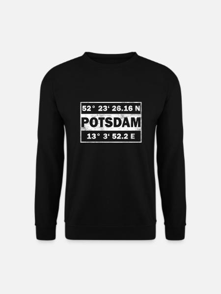 Potsdam Koordinaten Stadt Potsdam - Unisex Pullover - Schwarz