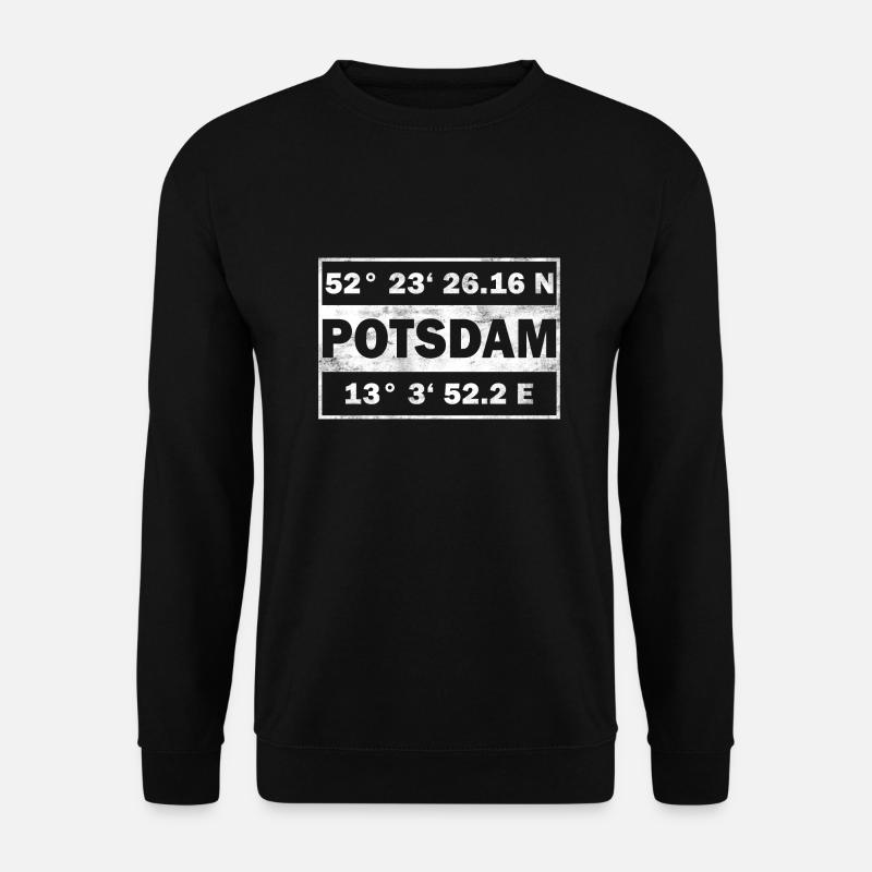 Potsdam Koordinaten Stadt Potsdam - Unisex Pullover - Schwarz