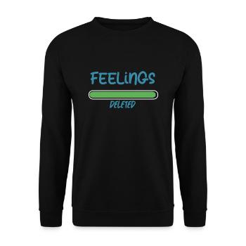 Gefühle werden gelöscht Trennung - Unisex Pullover - Schwarz - Vorne - Alina (178cm) & Michal (187cm)