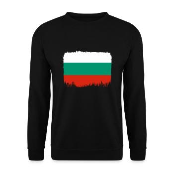 Bulgaria Flag Bulgarian Flag Golden Sands - Unisex Sweatshirt - black - Front - Alina (178cm) & Michal (187cm)