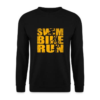 Triathlon - Sweat-shirt Unisexe - noir - Devant - Alina (178cm) & Michal (187cm)