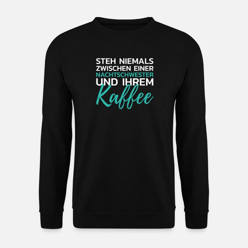 Nachtschwester Kaffee Nachtschicht - Unisex Pullover - Schwarz