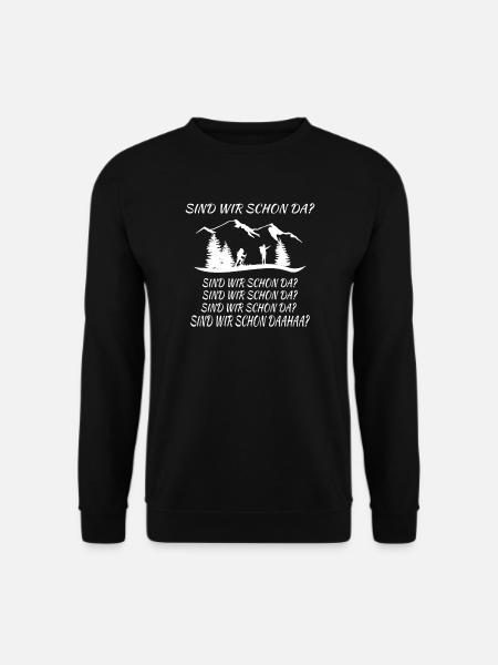 Hobby Wandern Geschenk zum Wandern - Unisex Pullover - Schwarz