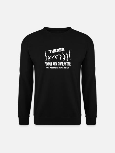 Sport Turnen Gymnastik Spruch Design - Unisex Pullover - Schwarz