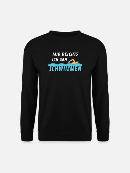 Schwimmen Schwimmer lustiger Spruch - Unisex Pullover - Schwarz