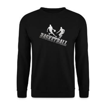 Basket-ball cadeau pour les basketteurs - Sweat-shirt Unisexe - noir - Devant - Alina (178cm) & Michal (187cm)