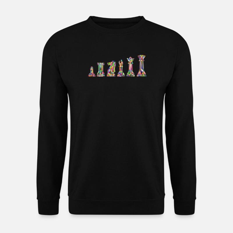 Échecs d’échecs Conception des pièces - Sweat-shirt Unisexe - noir