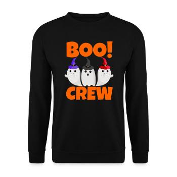Boo Crew - Sweat-shirt Unisexe - noir - Devant - Alina (178cm) & Michal (187cm)