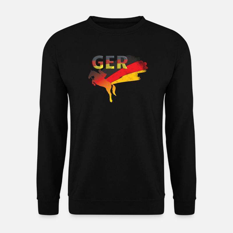 deutschland Reiten - Unisex Pullover - Schwarz