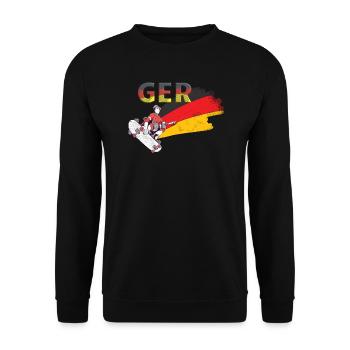Allemagne Patinage - Sweat-shirt Unisexe - noir - Devant - Alina (178cm) & Michal (187cm)