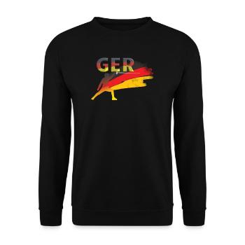 deutschland Fechten - Unisex Pullover - Schwarz - Vorne - Alina (178cm) & Michal (187cm)