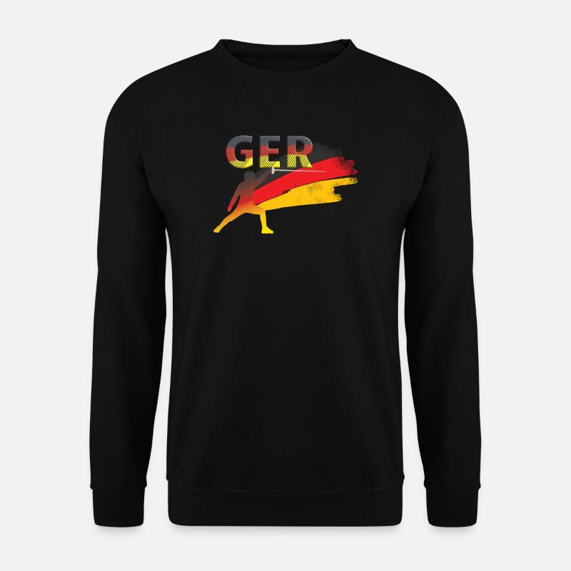 deutschland Fechten - Unisex Pullover - Schwarz