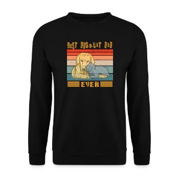 Conception de chien de chat pour les amoureux des animaux de compagnie - Sweat-shirt Unisexe - noir - Devant - Alina (178cm) & Michal (187cm)