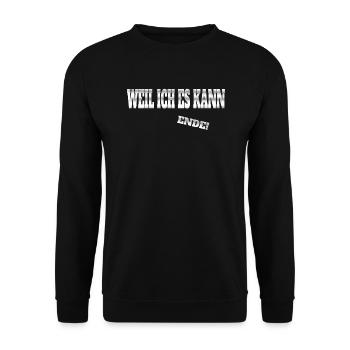 Lustiger Spruch Nerd für Schüler - Unisex Pullover - Schwarz - Vorne - Alina (178cm) & Michal (187cm)