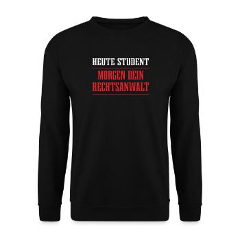 Lustiger Spruch Nerd für Studenten - Unisex Pullover - Schwarz - Vorne - Alina (178cm) & Michal (187cm)