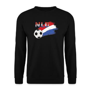 Drapeau Hollande - Sweat-shirt Unisexe - noir - Devant - Alina (178cm) & Michal (187cm)