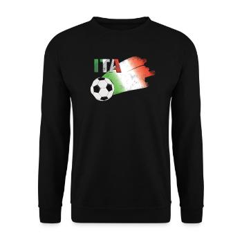 Drapeau Italie - Sweat-shirt Unisexe - noir - Devant - Alina (178cm) & Michal (187cm)