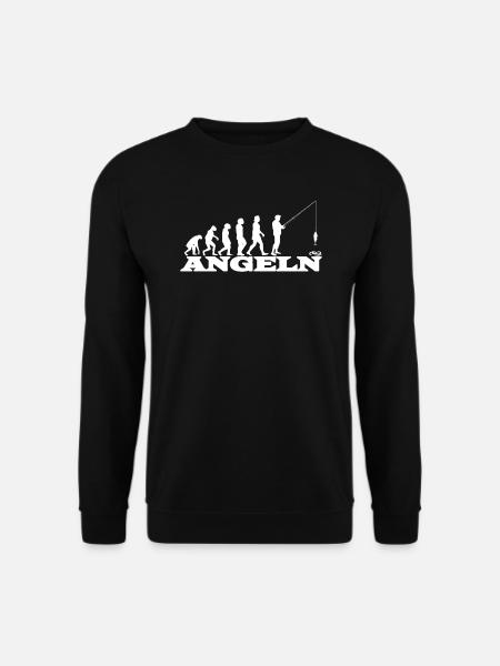 Angler Geschenkidee Hobby Angeln - Unisex Pullover - Schwarz