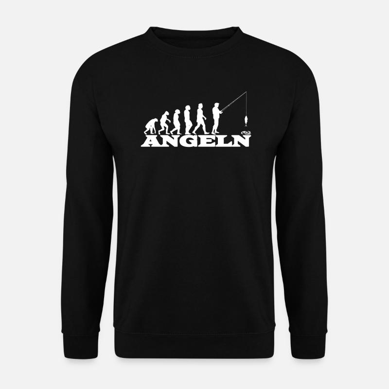 Angler Geschenkidee Hobby Angeln - Unisex Pullover - Schwarz