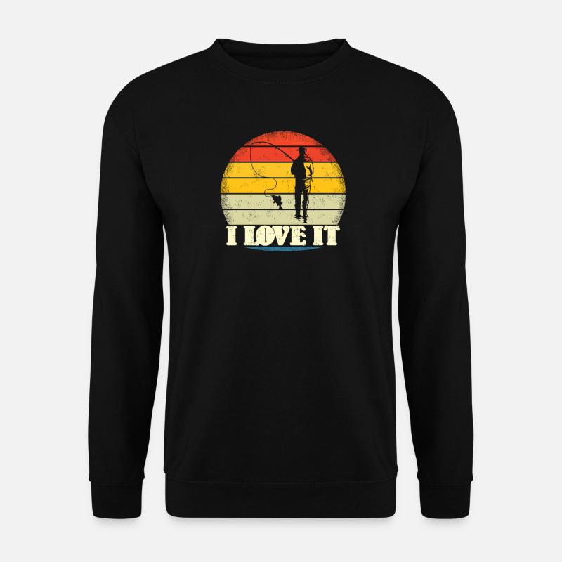 Idée cadeau pêcheur Hobby Pêche - Sweat-shirt Unisexe - noir