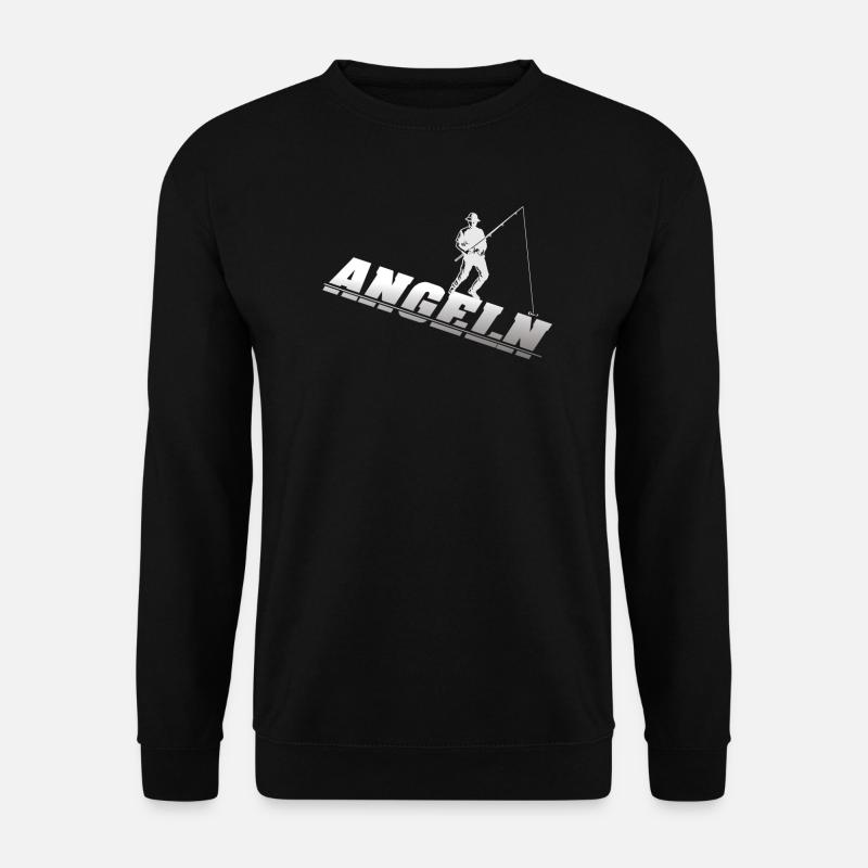 Angler Geschenkidee Hobby Angeln - Unisex Pullover - Schwarz