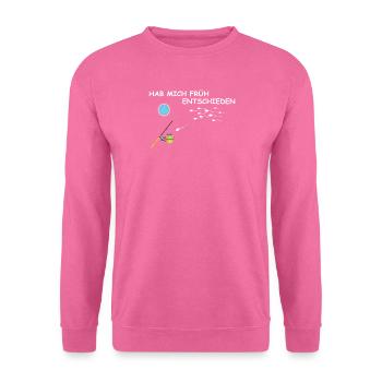 Angler Geschenkidee Hobby Angeln - Unisex Pullover - Pink - Vorne