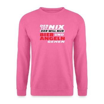 Angler Geschenkidee Hobby Angeln - Unisex Pullover - Pink - Vorne