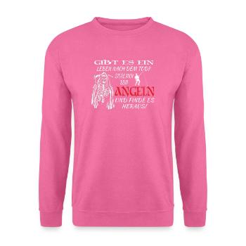 Angler Geschenkidee Hobby Angeln - Unisex Pullover - Pink - Vorne