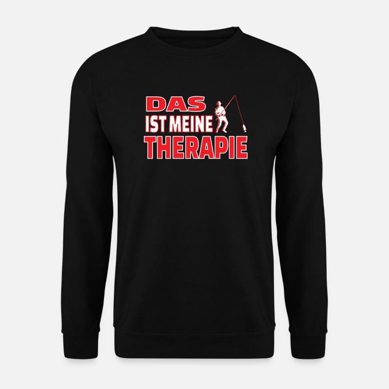 Angler Geschenkidee Hobby Angeln - Unisex Pullover - Schwarz