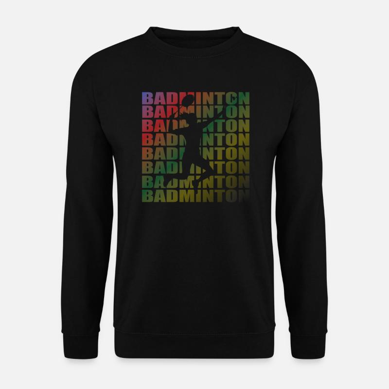 Badminton Player Gift Idea Design - Unisex Sweatshirt - black