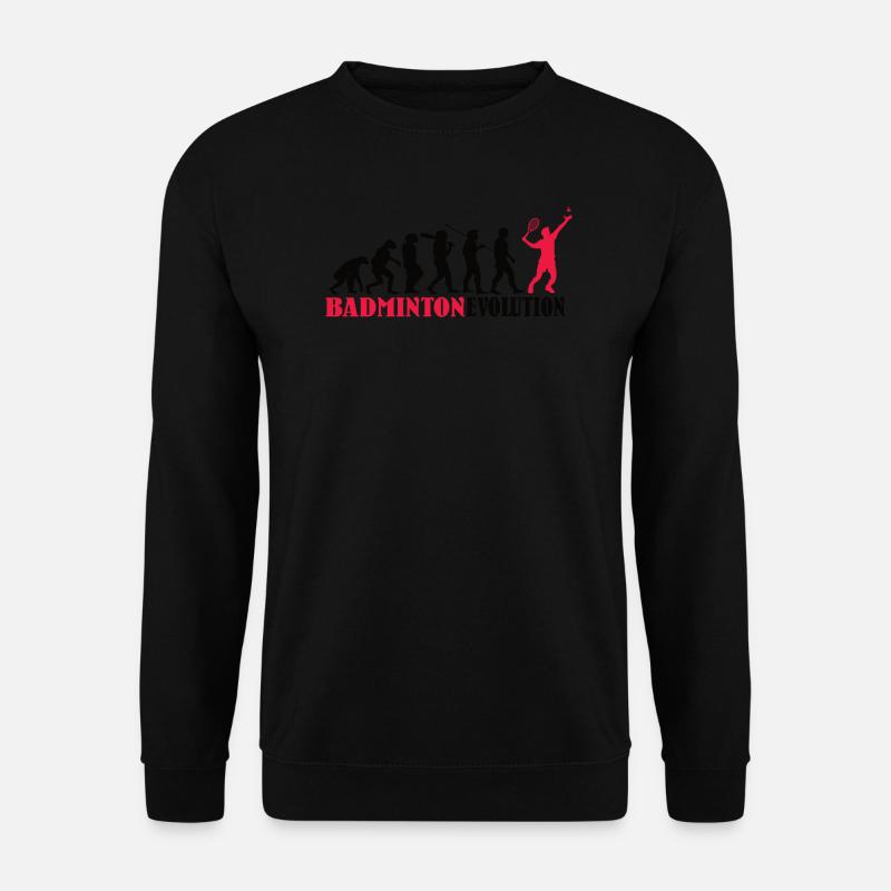 Badminton Player Gift Idea Design - Unisex Sweatshirt - black