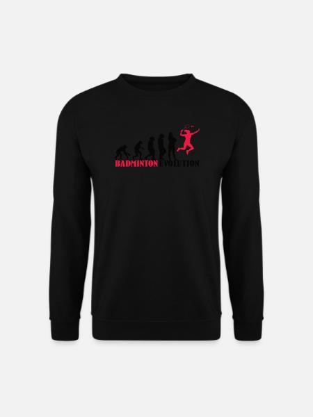 Badminton Player Gift Idea Design - Unisex Sweatshirt - black