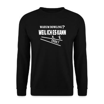 Badminton Spieler Geschenkidee Design - Unisex Pullover - Schwarz - Vorne - Alina (178cm) & Michal (187cm)