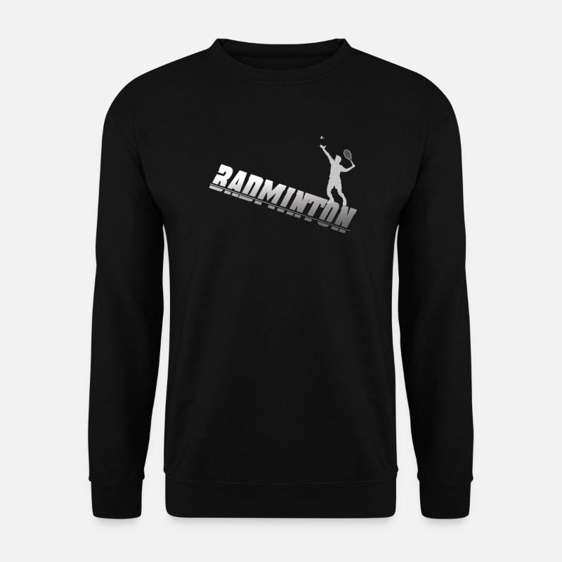 Badminton Geschenkidee Sport Design - Unisex Pullover - Schwarz